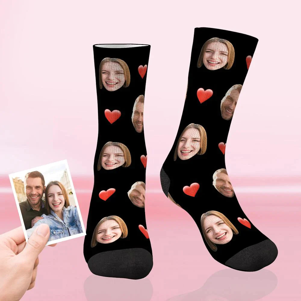 Personalised Socks UK. Custom Socks with Faces. Photo Socks
