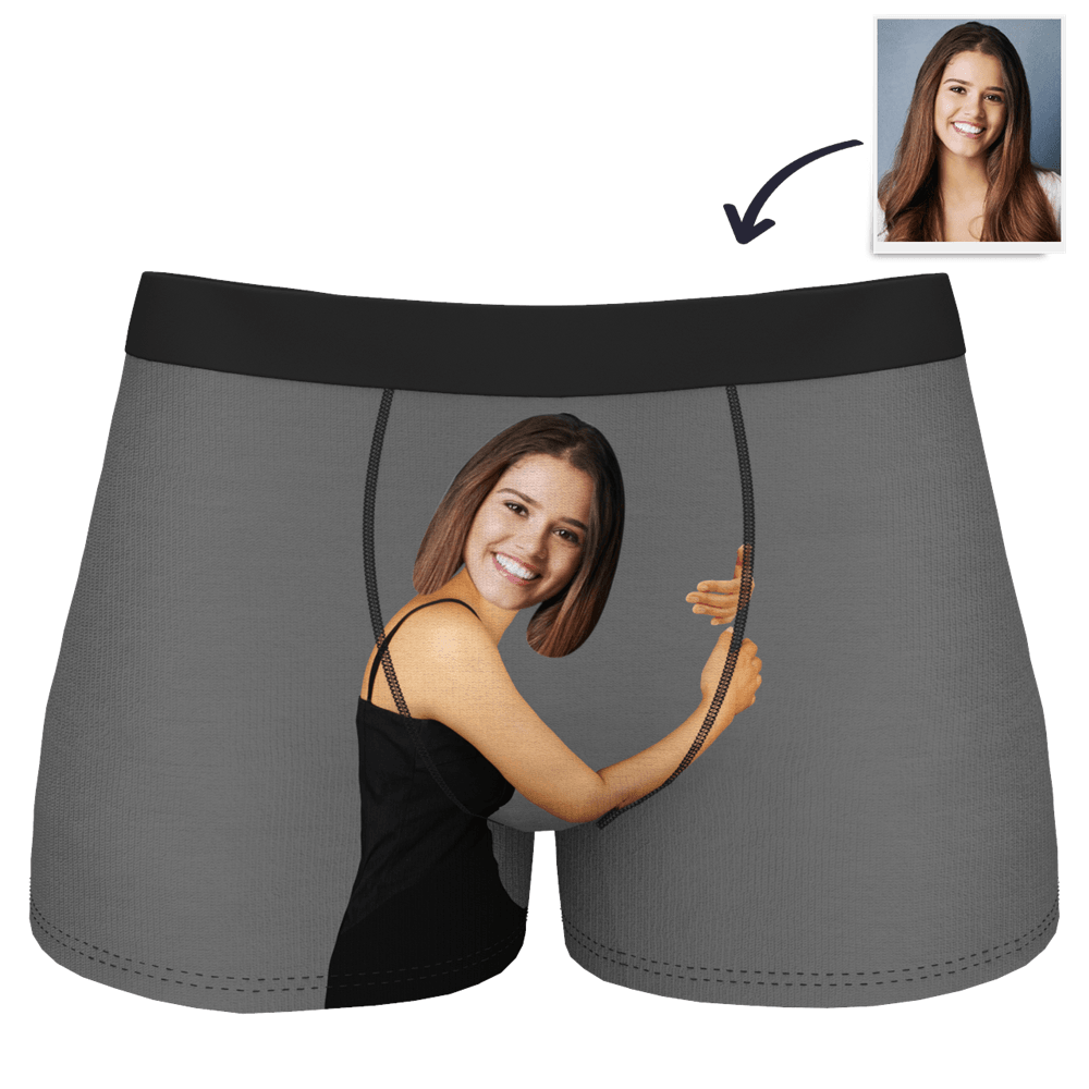 Custom Boxers for Boyfriend,Customized Boxers with Face on Them for  Men,Custom Girlfriend Wife Face XS at  Men's Clothing store