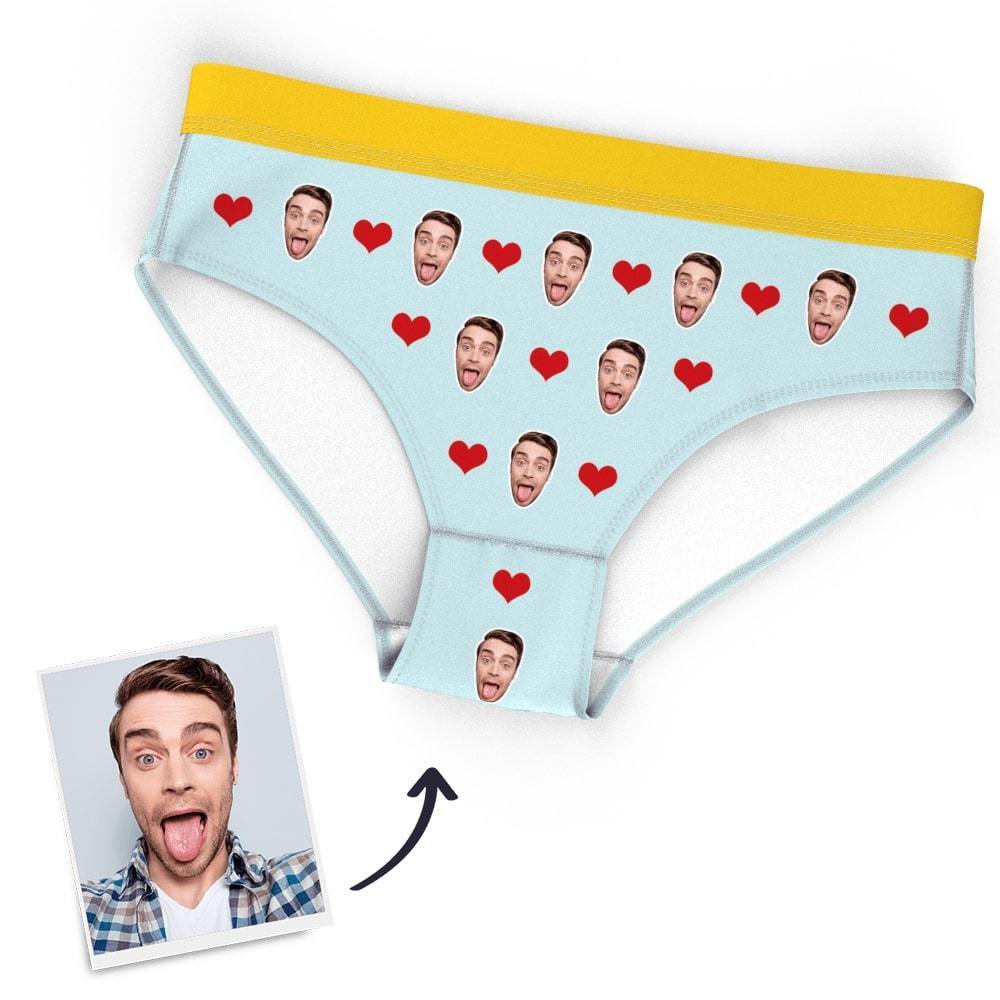 Custom Heart Panties with Your Photos on Them