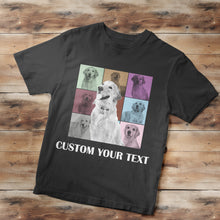 Custom Your Photo and Text Shirt Personalised Dog Photo Shirt Custom Multi Pet Portrait Shirt - MyFaceBoxerUK