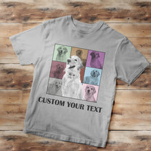 Custom Your Photo and Text Shirt Personalised Dog Photo Shirt Custom Multi Pet Portrait Shirt - MyFaceBoxerUK