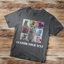 Custom Your Photo and Text Shirt Personalised Dog Photo Shirt Custom Multi Pet Portrait Shirt - MyFaceBoxerUK