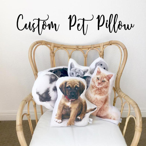 Custom Pet Photo Pillow Custom Pet Face Pillow,