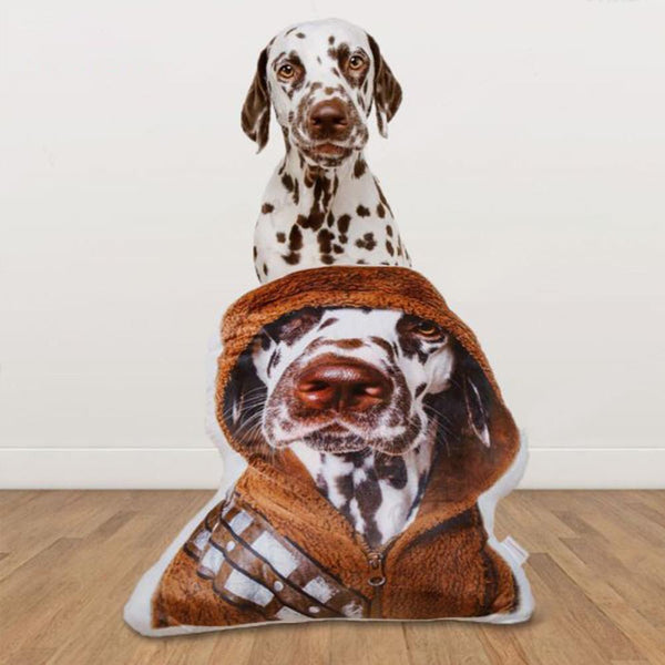 Custom Pet Photo Face Pillow 3D Portrait Pillow-allpets