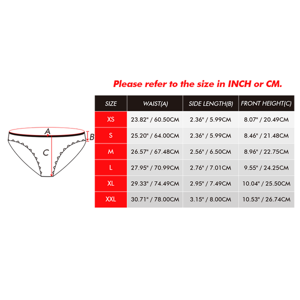 Custom Face Underwear Personalised Funny Women High-Cut Briefs Panties Christmas Surprise Gift For Her - MyFaceBoxerUK