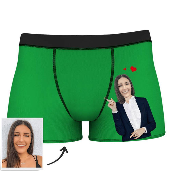 Men's Custom Face Boxer Shorts - Love From Girlfriend