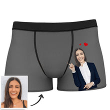 Men's Custom Face Boxer Shorts - Love From Girlfriend