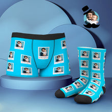 Custom Face Boxer Shorts And Socks Set I LOVE YOU - MyFaceBoxerUK