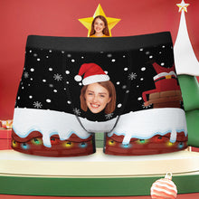 Custom Girlfriend Face Funny Boxer Briefs Christmas Gift for Him - MyFaceBoxerUK