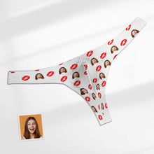 Custom Face Red Lips Men's Thong Kiss Men's Briefs - MyFaceBoxerUK