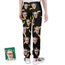 Custom Face Sweatpants Personalized Banana Design Unisex Joggers - Gift for Lover - MyFaceBoxerUK