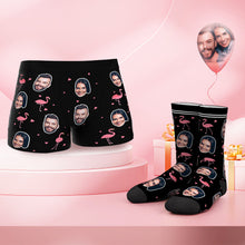 Custom Face Boxer Shorts And Socks Set LOVE TOGETHER - MyFaceBoxerUK