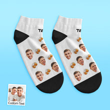 Custom Low Cut Ankle Face Socks Beer Party Socks